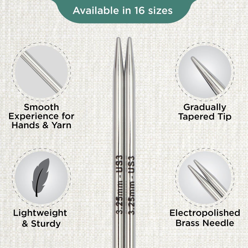 KnitPro Nova Interchangeable Circular Needles 5" (13cm) | US Size 3 (3.25mm) - Image 3